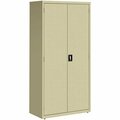 Hirsh Industries 18'' x 36'' x 72'' Putty Storage Cabinet with 4 Shelves - Assembled 22004 42002004
